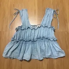 ライトブルー フリル キャミソールのサムネイル