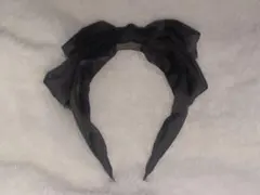 黒 リボン カチューシャ