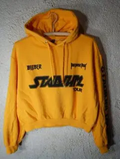 o5656　H＆M　ジャスティン　ビーバー　ショート丈　デザイン　パーカー