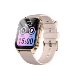 スマートウォッチ 通話機能 音楽再生 1.96インチ 運動モード ピンク 腕時計