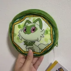 ポケットモンスター ニャオハ サークルポーチ ぬいぐるみポーチ