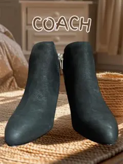 約23.5cm コーチ　Coach　ブーツ　黒　6（23.5cm程度）