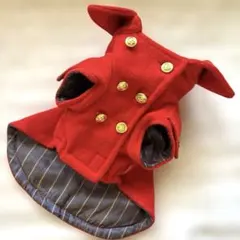 フィオルッチ　ダブルボタンコート赤犬服のサムネイル