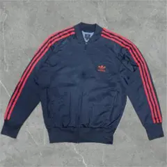 51 adidas 2005年製トラックジャケット黒/赤 atp O表記 XL