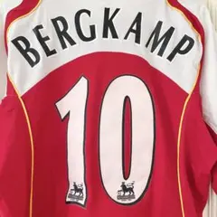 R*r様 arsenal ユニフォーム シャツ ベルカンプ 10 秋の大セール全品30%オフ】05-06アーセナルFC ベルカンプ