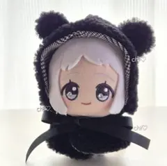 猫耳 ブラック ぬい服 10cm 15cm ぬいぐるみ服 着せ替え 着ぐるみ