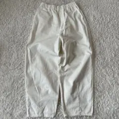 Samansa Mos2♡裾タックホワイトデニムパンツ