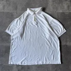 00s PERRY ELLIS ポロシャツ 無地 白 XL A998 ワッフルのサムネイル