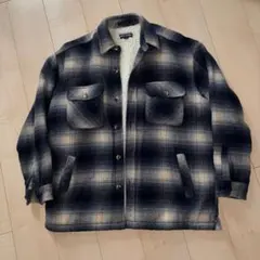 90s banana republic オンブレ ウールシャツジャケット S - メルカリ