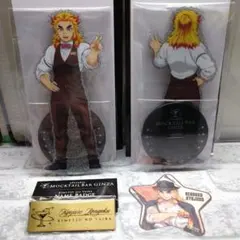 鬼滅の刃 モクテルバー 煉獄杏寿郎 両面アクスタ レプリカネームバッジ セット