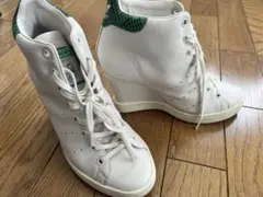 adidas スタンスミス ハイカットウエッジ 23.5