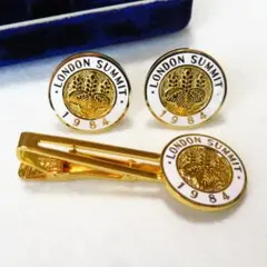 1984 LONDON ロンドンサミット 記念品 タイピン カフス セット