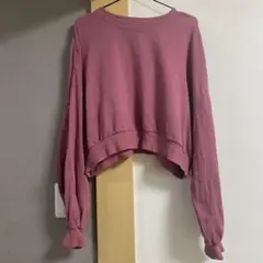 【Lee×Discoat】コラボ トレーナー F ピンク系 ショート丈 美品