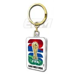新品】FIFA ワールドカップ 公式グッズ 大会ロゴホストカントリーキーホルダー