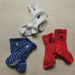 Ralph Laurenラルフローレン ベビー靴下赤のみ