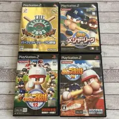PS2ソフト４本セット 実況パワフルプロ野球12・14・メジャーリーグ・など