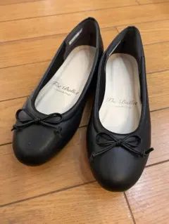 The Ballet ブラック フラットシューズ 22.5cm