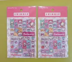 ☆セリア☆スイマー スクエアシール タイルシール SWIMMER