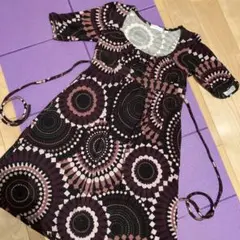 美品　フィフィーユ　ワンピース　フエルト生地