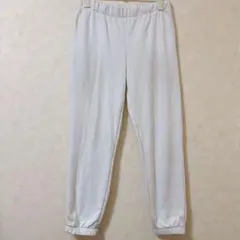 スウェットパンツ 白 M ウエストゴム ルームウェア