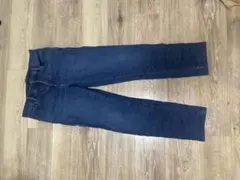 ★裏起毛★UNIQLO JEANS ダークブルー スリムフィット