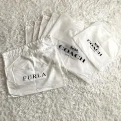 COACH コーチ FURLA フルラ 不織布 巾着 布袋 まとめ売り 8枚
