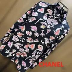CHANEL シャネル　ヴィンテージ　ブラウス　シャツ　ココマーク　リップのサムネイル