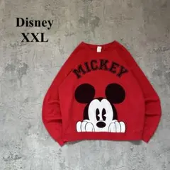 【Dicney】ディズニー（XXL）ミッキースウェット＊ビッグプリント＊裏起毛