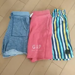 105〜110GAP、プティマイン 半ズボン 3点セット