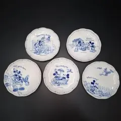 【未使用品】ミッキーマウス 陶器皿 5枚セット
