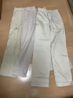 値下げ　チノパン、カーゴパンツ Sサイズ　3本