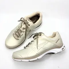 asics ウォーキング シューズ スニーカー ベージュ ゴールド 23.5cmのサムネイル