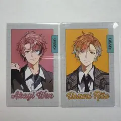 にじさんじ 赤城ウェン 宇佐美リト GRAY ACCENT チェキ