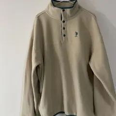 U.S. POLO ASSN. フリーストレーナー ベージュ×グリーン