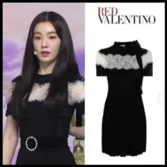 RED VALENTINO ニット レース ミニワンピース　リボン　結婚式のサムネイル