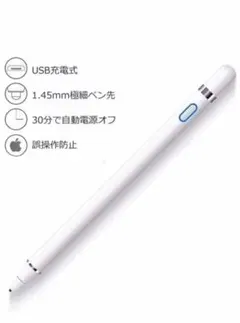 タッチペン 誤操作防止 スタイラスペン iPad ペンUSB充電式