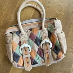 豚革 キャセリーニファイブアベニュー ボストンバッグ カラフル