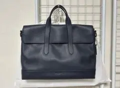 COACH ネイビー ビジネスバッグ - メルカリ