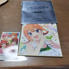 五等分の花嫁＊ ミニ色紙 四葉大人Ver&チェキ風ステッカー 1週目