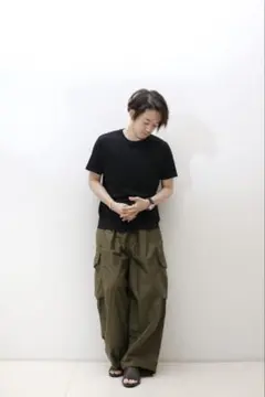 mbアイテム ワイドカーゴパンツ　Sサイズ オリーブ色