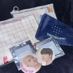 [早い者勝ち‼️新品‼️]TREASURE スローガン ポーチ 缶バッジ 5点セット