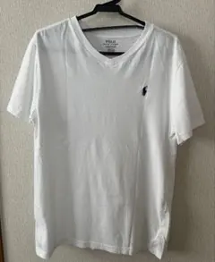 Polo Ralph Lauren ホワイト Vネック Tシャツ L