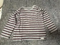 GAP 長袖カットソー 3歳用 グレー/バーガンディ
