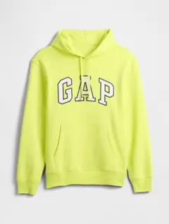 GAP パーカー ネオンイエロー ロゴ プルオーバー