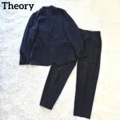 美品✨セオリー シアサッカー スーツ セットアップ メンズ ネイビー 38 M