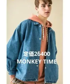 ＜monkey time＞ DENIM COACH JACKETコーチジャケット