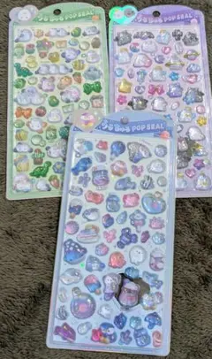 正規品　うるちゅるポップシール　3枚セット