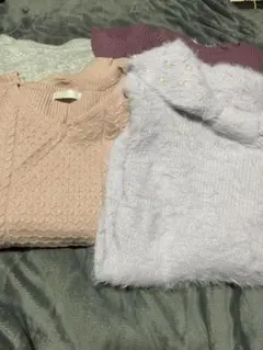 値下げしました！モヘア風ニットセーター 4点　4L