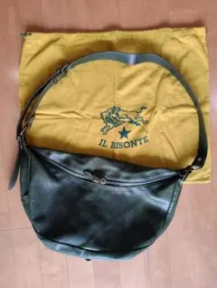 IL BISONTE イルビゾンテ　オリーブグリーン ショルダーバッグ