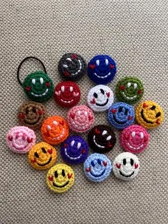 ほっぺ❤️にこちゃんヘアゴム